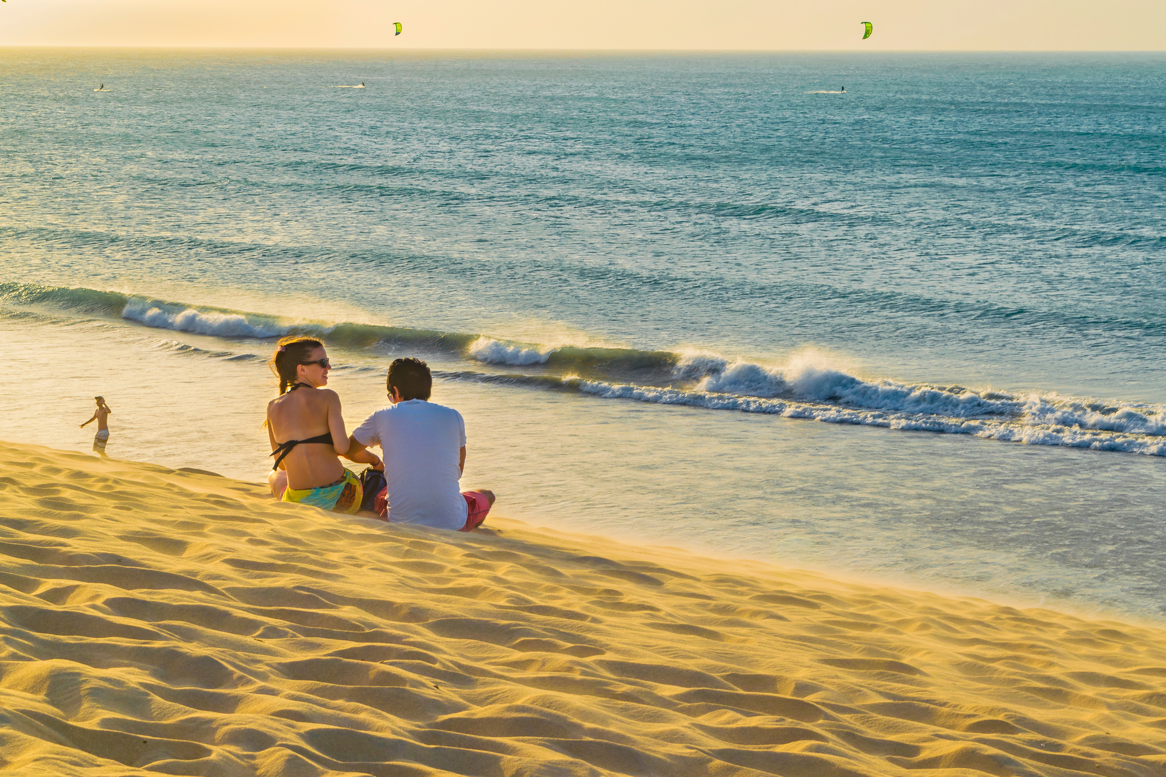 Couple at Top of Dune at Jericoacoara Beach